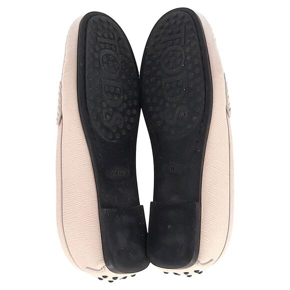 Tod\'s City Gommino Driving Shoes in Pastel Pink Leather